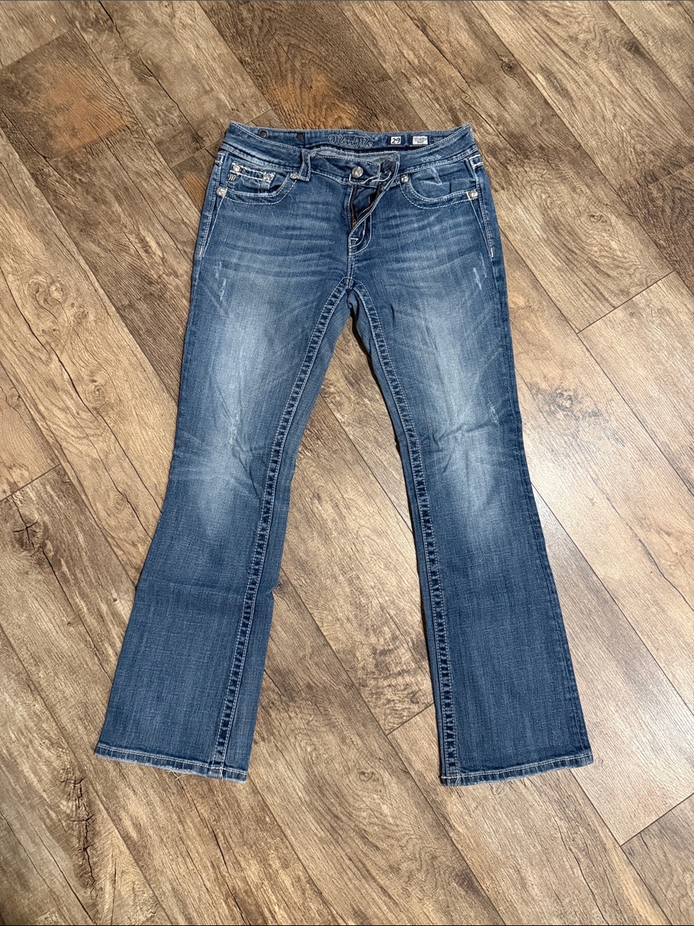 Miss Me Women's Faded Blue Bootcut Jeans